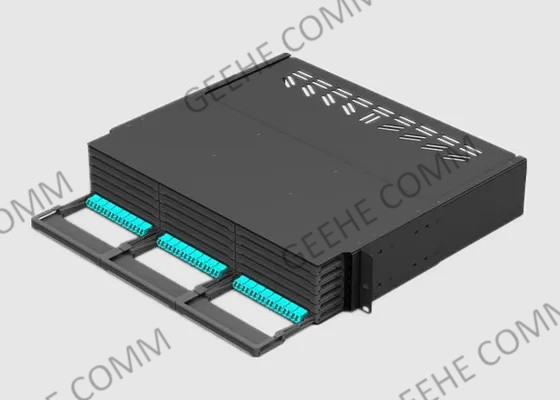 supporto di scaffale 2U MPO al quadro d'interconnessione del centro HD di LC 288