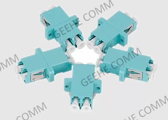 PC/UPC OM3 Aqua Fiber Optic Cable Adapter di LC misto