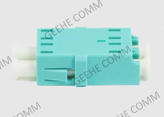PC/UPC OM3 Aqua Fiber Optic Cable Adapter di LC misto