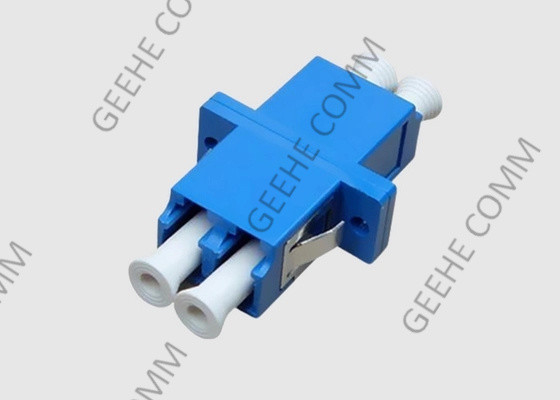 Duplex blu LC di singolo modo di colore all'adattatore del cavo a fibre ottiche di LC con le flange