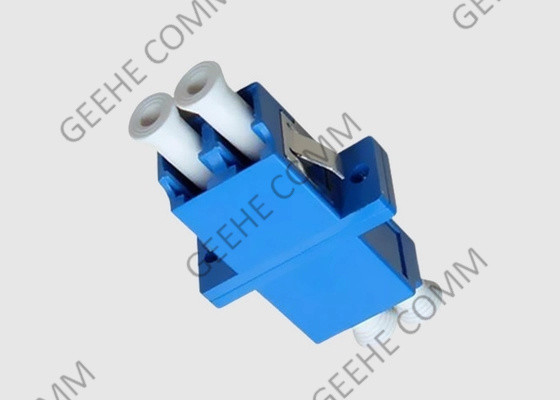 Duplex blu LC di singolo modo di colore all'adattatore del cavo a fibre ottiche di LC con le flange