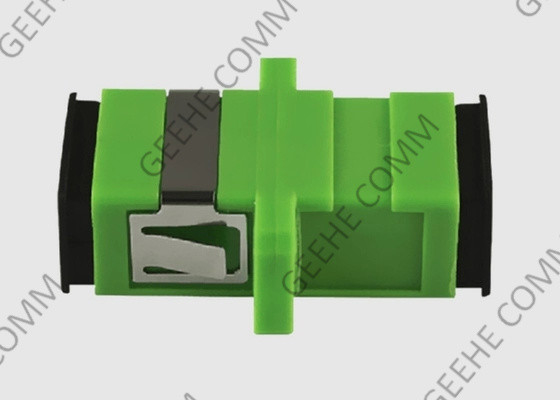 Colore verde dello Sc APC di singolo modo dell'adattatore semplice del cavo a fibre ottiche