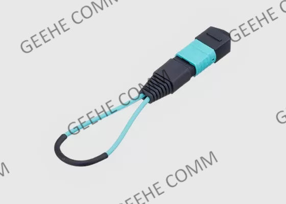 adattatore a fibra ottica di "loopback" di 0.3m OM4 MPO MTP