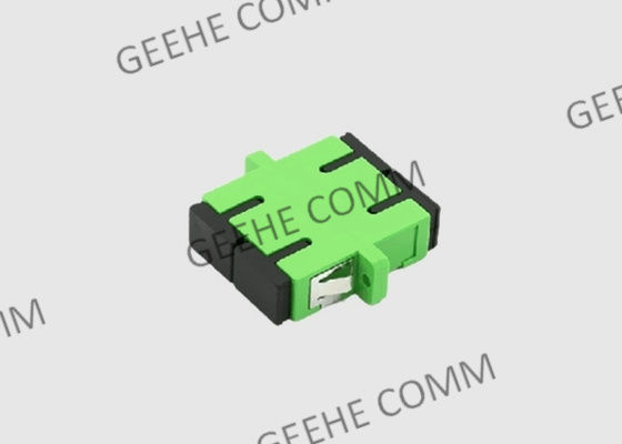 Adattatore verde di plastica della paratia dello Sc APC del multi duplex di modo con le flange