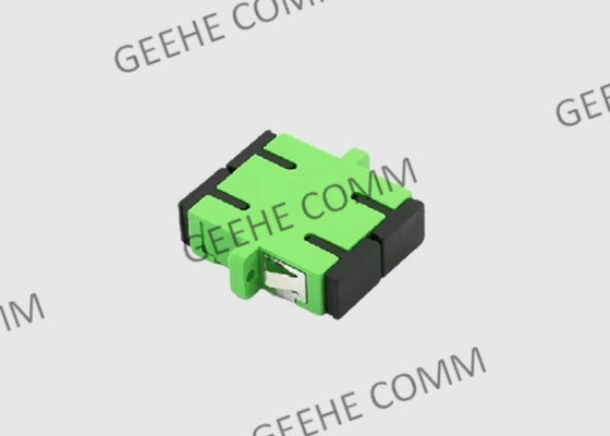 Adattatore verde di plastica della paratia dello Sc APC del multi duplex di modo con le flange