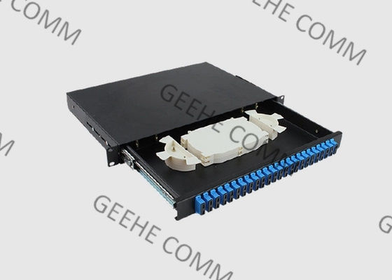 Adattatore semplice dello Sc/PC di millimetro di scaffale 1U del supporto del porto a 19 pollici del quadro d'interconnessione 24