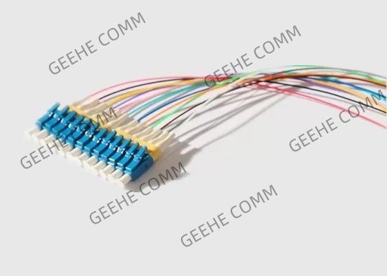 singolo cavo di toppa ottico dei centri MPO To12 LC di modo 12 di 0.9mm