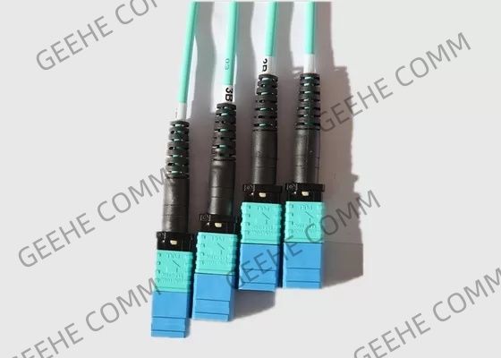8 il centro misto 100G OM4 10m MPO al cavo a fibre ottiche di MPO
