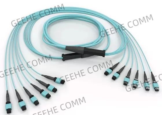 12 cavo a fibre ottiche di singolo modo 2.0mm MPO dei centri OM3