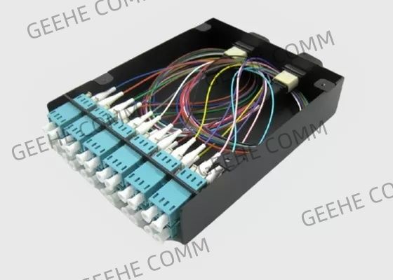 Cassetta a fibra ottica duplex di scambio di cavo 12×LC di sblocco della fibra di MTP/MPO