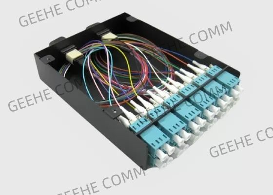 Cassetta a fibra ottica duplex di scambio di cavo 12×LC di sblocco della fibra di MTP/MPO