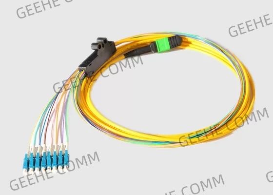 Singolo modo 2.0MM 40G MPO al cavo di sblocco della fibra di 8 X LC