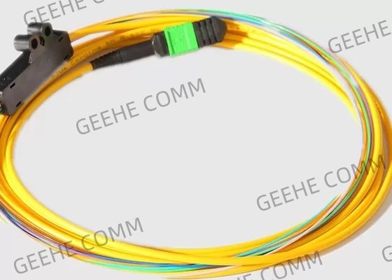 Singolo modo 2.0MM 40G MPO al cavo di sblocco della fibra di 8 X LC