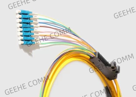 Singolo modo 2.0MM 40G MPO al cavo di sblocco della fibra di 8 X LC