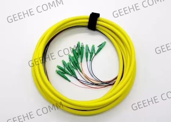 12 treccia standard di fibra ottica del supporto OS2 LC APC 9/125μm