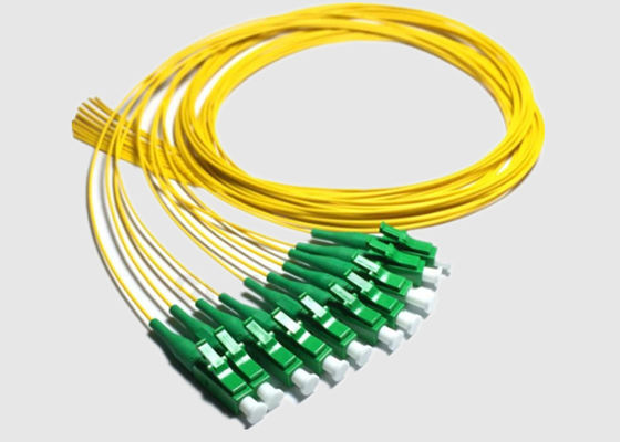 12 treccia standard di fibra ottica del supporto OS2 LC APC 9/125μm