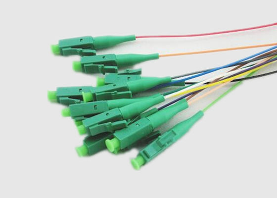 12 treccia standard di fibra ottica del supporto OS2 LC APC 9/125μm