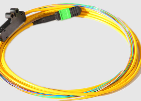Singolo modo 2.0MM 40G MPO al cavo di sblocco della fibra di 8 X LC