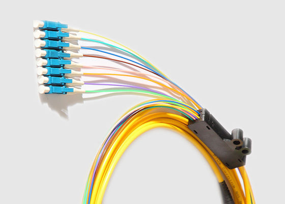 Singolo modo 2.0MM 40G MPO al cavo di sblocco della fibra di 8 X LC