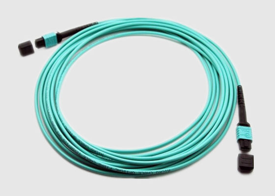 Multi cavo di toppa della fibra OM4 MPO di modo 24 dell'acqua 10Gbs