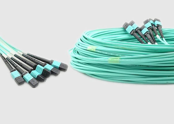 8 il centro misto 100G OM4 10m MPO al cavo a fibre ottiche di MPO