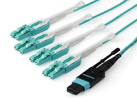 MPO a 4 x 4 cavo a fibre ottiche duplex di LC 16F 100G 400G MPO