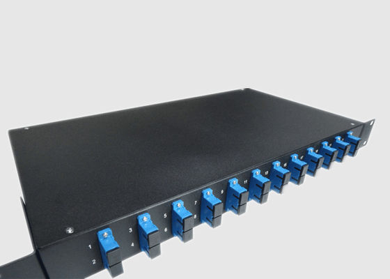 Quadro d'interconnessione a fibra ottica dello Sc del porto a 19 pollici 1U 24 del supporto della parete