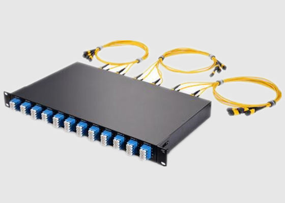4U 24 porto industriale OM3 MPO al quadro d'interconnessione di LC