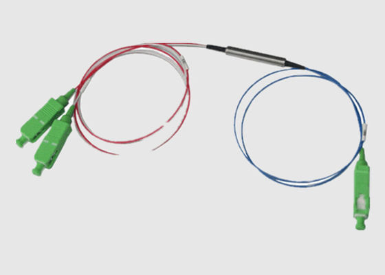 3 isolatore a fibra ottica dei porti 980nm 850nm 1x2 per la rete