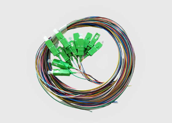 12 singole trecce a fibra ottica variopinte dello Sc UPC Corning di modo 0.9mm