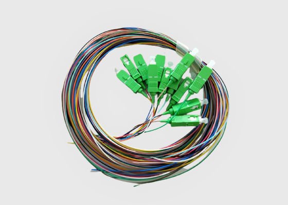 12 singole trecce a fibra ottica variopinte dello Sc UPC Corning di modo 0.9mm