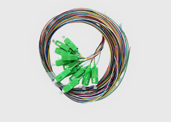 12 singole trecce a fibra ottica variopinte dello Sc UPC Corning di modo 0.9mm