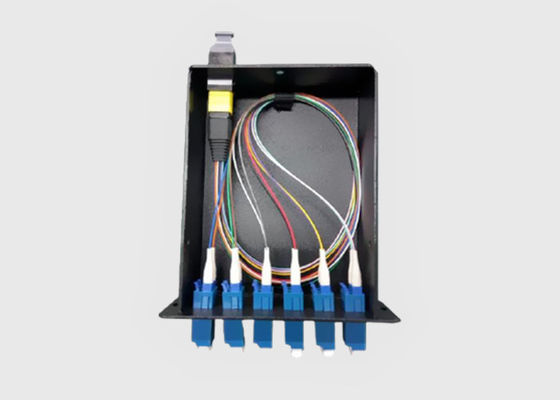 La fibra 12 ha preinstallato 6 la cassetta duplex del cavo dello sblocco della fibra degli adattatori MTP/MPO di LC