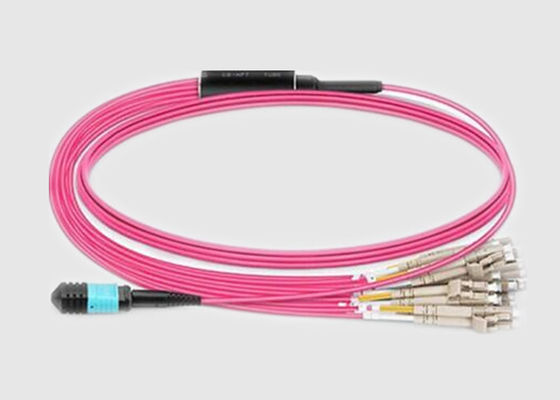 Femmina di MPO di cavo a fibre ottiche monomodale maschio di MPO al 9/125 per la rete