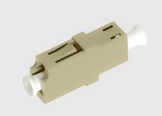 Adattatore a fibra ottica di plastica beige di simplex misto OM3 LC nessun flange