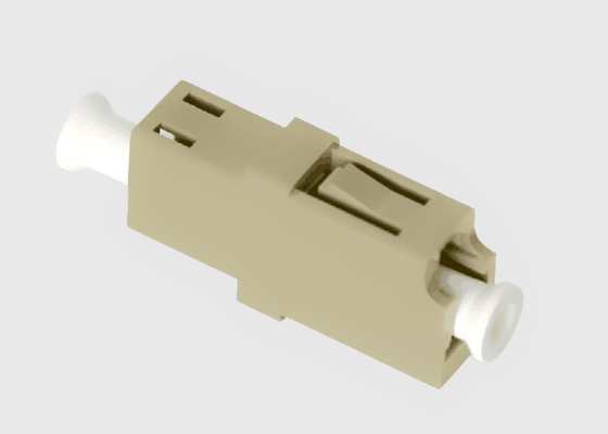 Adattatore a fibra ottica di plastica beige di simplex misto OM3 LC nessun flange