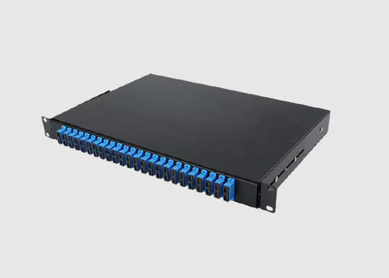 Adattatore semplice dello Sc/PC di millimetro di scaffale 1U del supporto del porto a 19 pollici del quadro d'interconnessione 24