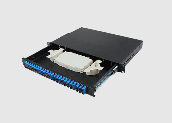 Adattatore semplice dello Sc/PC di millimetro di scaffale 1U del supporto del porto a 19 pollici del quadro d'interconnessione 24