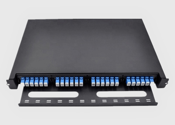 quadro d'interconnessione di fibra del supporto di scaffale di 1U HD con il pannello di MPO/della cassetta o adattatore di MTP